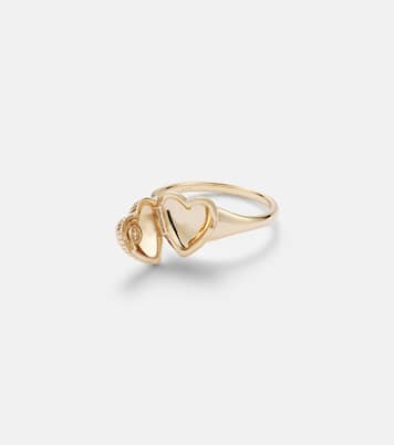 9kt gold ring with diamond | Persée