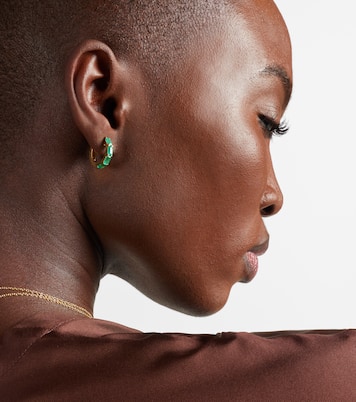 Boucles d'oreilles Hugie en or 18 ct et émeraudes | Shay Jewelry