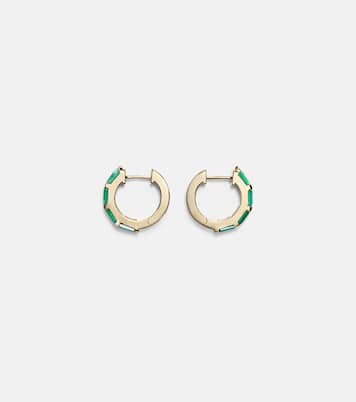 Boucles d'oreilles Hugie en or 18 ct et émeraudes | Shay Jewelry