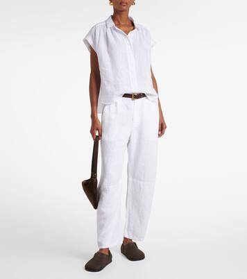 Gerade Hose Taylor aus Leinen | Velvet