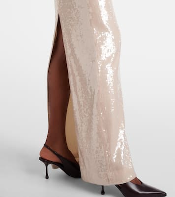 Off-Shoulder-Robe mit Pailletten | Roland Mouret