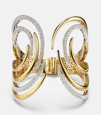 Bracciale Golden Strada in oro 18kt e oro bianco con diamanti | Yeprem