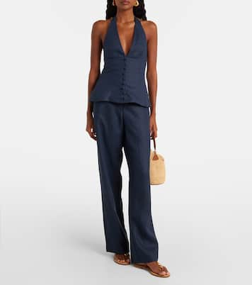 Pantaloni a gamba larga Lulea in lino | Faithfull