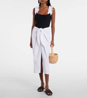 Gathered beach cover-up | Karla Colletto