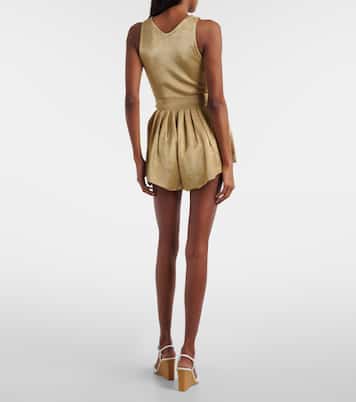 High-Rise Shorts aus Mesh | Alaïa