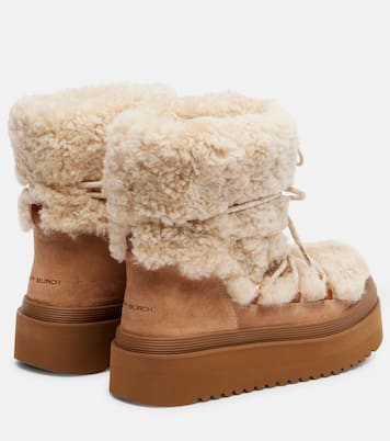 Stiefel Mellow aus Shearling und Veloursleder | Tory Burch
