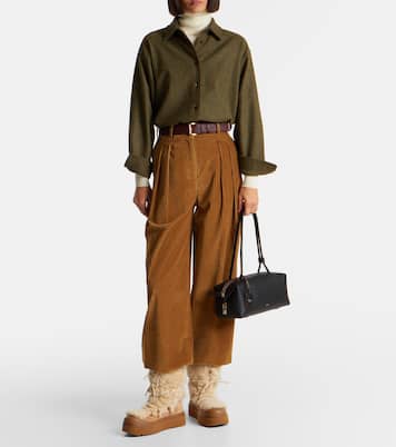 Stiefel Mellow aus Shearling und Veloursleder | Tory Burch