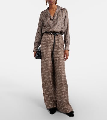 Disco printed silk twill shirt  | Max Mara
