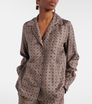 Disco printed silk twill shirt  | Max Mara