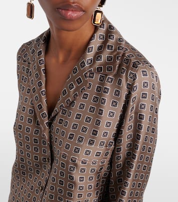 Disco printed silk twill shirt  | Max Mara
