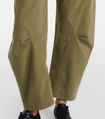 Shon cotton twill barrel-leg pants | Nili Lotan