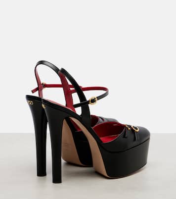 Crasher 145 leather platform pumps | Valentino Garavani