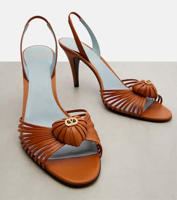 Slingback-Sandalen Royal 85 aus Leder | Valentino Garavani