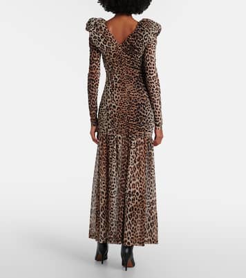 Maxikleid aus Cloqué | Ganni