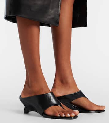 Marlow 55 leather thong sandals | Khaite