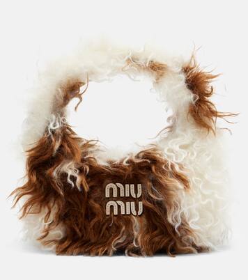 Wander cow-print shoulder bag | Miu Miu