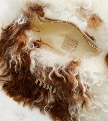 Wander cow-print shoulder bag | Miu Miu