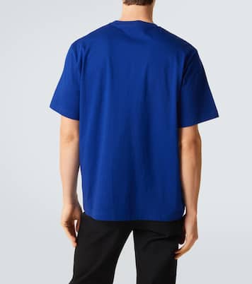 T-shirt en coton et soie à logo | Gucci