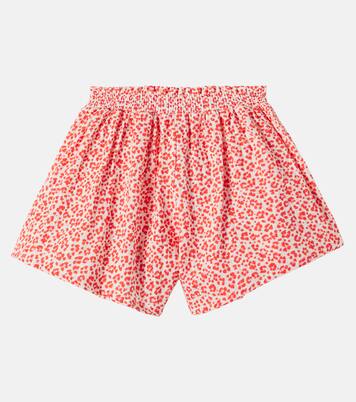 Flor leopard-print cotton shorts | Cozmo