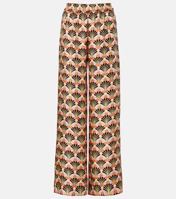 Printed silk palazzo pants | La DoubleJ