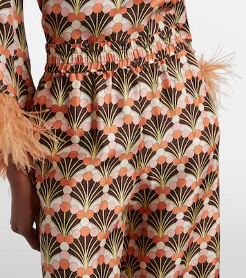 Printed silk palazzo pants | La DoubleJ