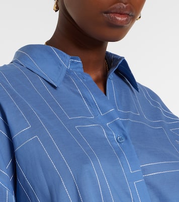 Camicia in misto cotone con ricamo | Toteme