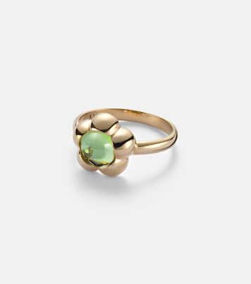 Kensington 14kt gold pinky ring with peridot | Stone and Strand