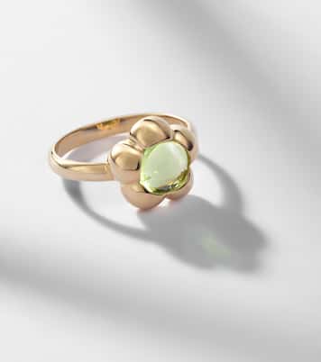Kensington 14kt gold pinky ring with peridot | Stone and Strand