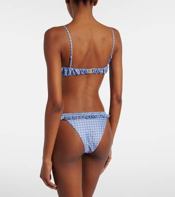 Moana checked bikini top | Faithfull