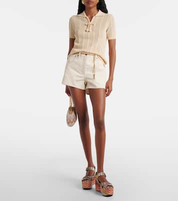 Julia Zigzag lamé platform sandals | Missoni