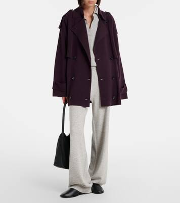 Cotton and cashmere wide-leg pants | Jardin des Orangers