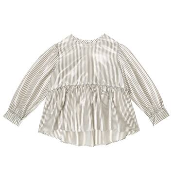 Striped silk blouse | Brunello Cucinelli Kids