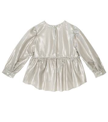 Striped silk blouse | Brunello Cucinelli Kids