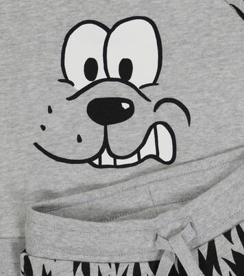 Baby dog-print cotton fleece tracksuit | Stella McCartney Kids