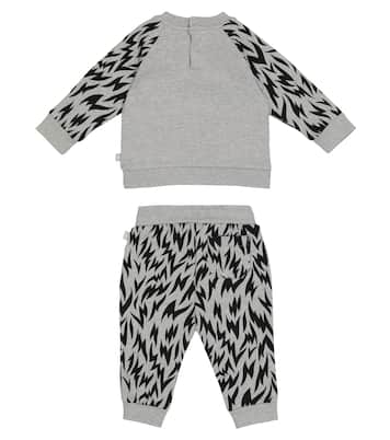 Baby dog-print cotton fleece tracksuit | Stella McCartney Kids