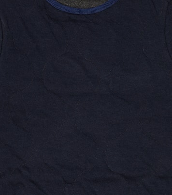 Baby Larch cotton-blend onesie | Caramel