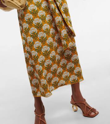 Robe longue Cuarzo à fleurs | Agua by Agua Bendita