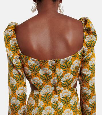 Robe longue Cuarzo à fleurs | Agua by Agua Bendita