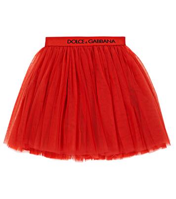 Jupe en tulle à logo | Dolce&Gabbana Kids