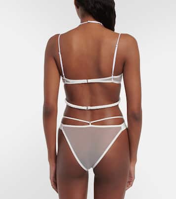 Bridal chiffon bra | Nensi Dojaka