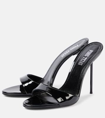 صندل من الجلد اللامع | Paris Texas