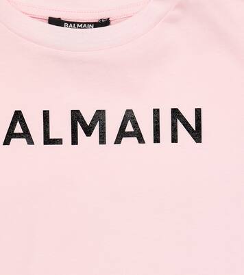 Logo cotton jersey T-shirt | Balmain Kids