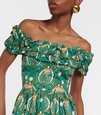 Robe longue Espliego Lunar imprimée en coton | Agua by Agua Bendita