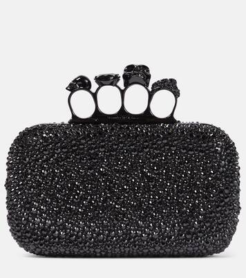 Verzierte Clutch Knuckle aus Leder | McQueen