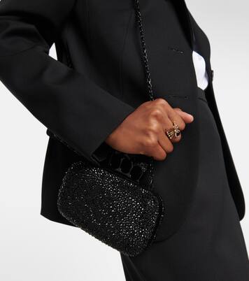 Verzierte Clutch Knuckle aus Leder | McQueen