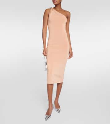 One-shoulder midi dress | Galvan