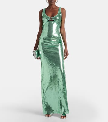 Robe mit Pailletten | David Koma