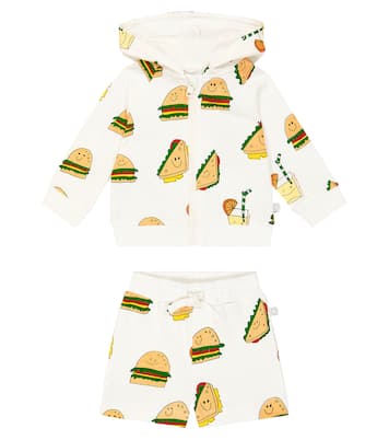 婴幼儿 — 棉质帽衫与短裤套装 | Stella McCartney Kids