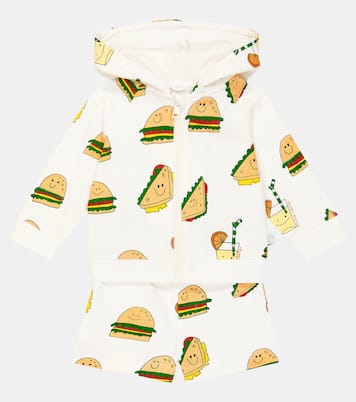 婴幼儿 — 棉质帽衫与短裤套装 | Stella McCartney Kids