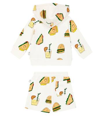 婴幼儿 — 棉质帽衫与短裤套装 | Stella McCartney Kids